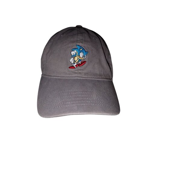 Sega Sonic the Hedgehog Sega Hat Cap Gray Buckle Back One Size‎ Adjustable Gray - Picture 2 of 6